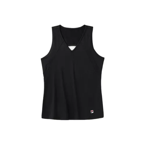 FILA FUSION Tennis Tops Women's Black