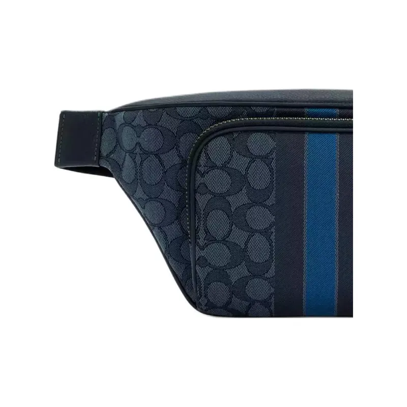 COACH Thompson Canvas Crossbody Bag, Sling Bag, Fanny Pack Tubas Men's Navy Blue-6