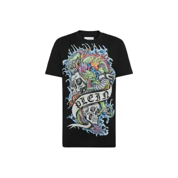 PHILIPP PLEIN Graphic print Cotton T shirt