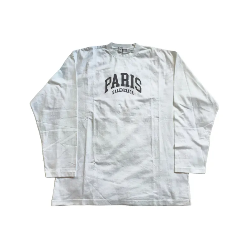 Balenciaga T Shirt Regular Fit Men's White-0