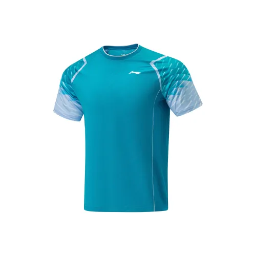 LiNing Regular T-Shirt Unisex Blue