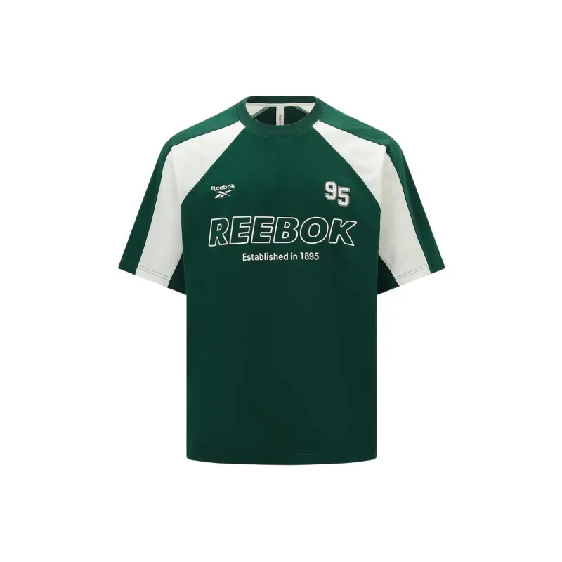 Reebok Raglan Sleeve T Shirt Unisex Dark Green-0