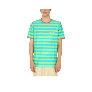 Sunnei Striped Crewneck T Shirt