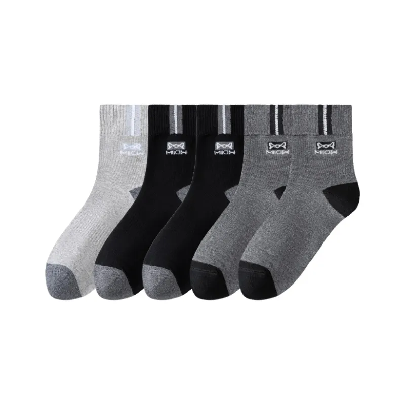 MIIOW Mid Calf Socks Unisex 5 Pack-15