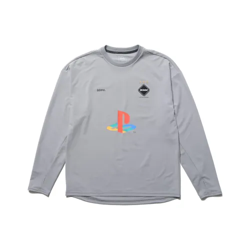 F.C Real Bristol PlayStation Co-brand T-Shirts Unisex Gray
