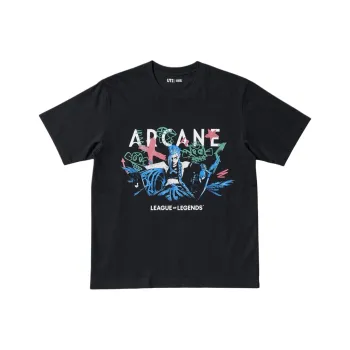 Lol X UNIQLO League Of Legends Collaboration T Shirts Unisex Black