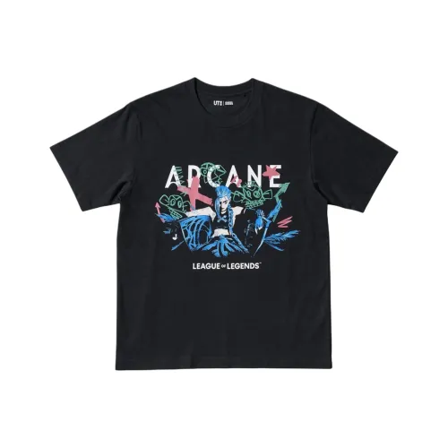 Lol X UNIQLO League Of Legends Collaboration T Shirts Unisex Black