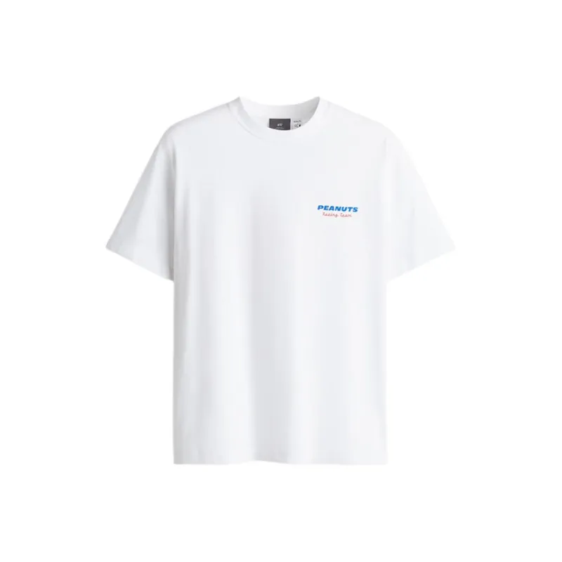 H&M T Shirts Men White-0
