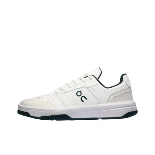 On The Roger Clubhouse Anti Slip Wear Resistant Low Top Skateboard Shoes Women's White Green