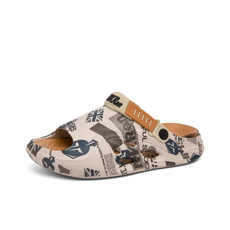 NANJIREN Beach Sandals Men Khaki-2