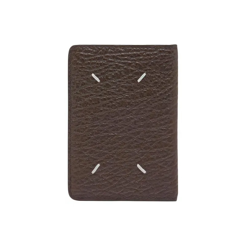 Maison Margiela Matte Calfskin Wallet Women's Walnut Brown-2