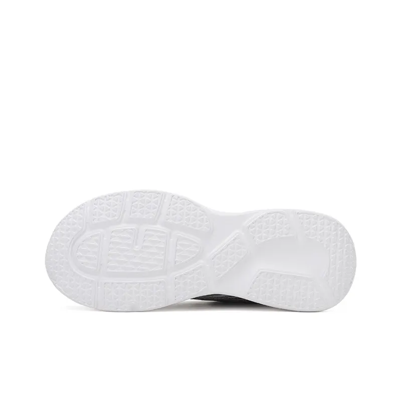 Binary Slip Resistant Lightweight Cushioning Low Top Casual Sprint Running Shoes Women's White Black-2