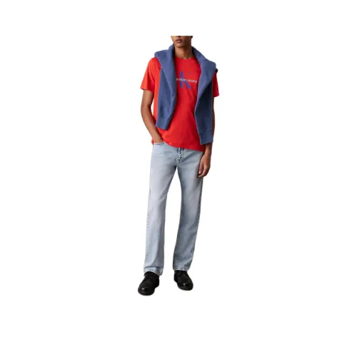 CALVIN swim T Shirt Europe Version Men's Red