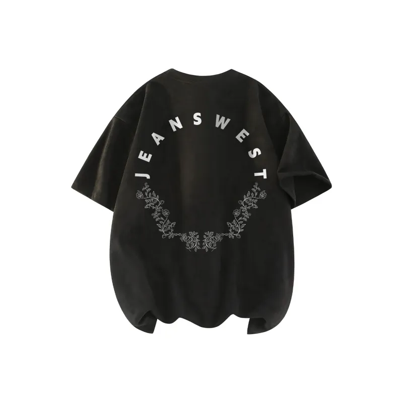 JEANSWEST T-Shirt Unisex Gray Purple-1