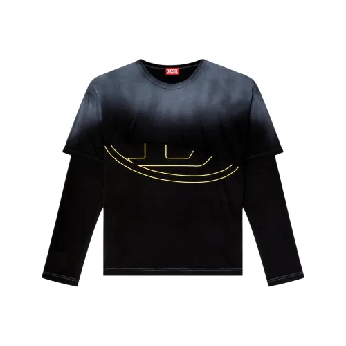 DIESEL Destroyed Layered Long Sleeve T Shirt
