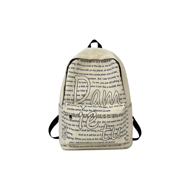 Deli Bear Nylon Backpack Regular Women's White/Blue/Khaki/Yellow/Green-11