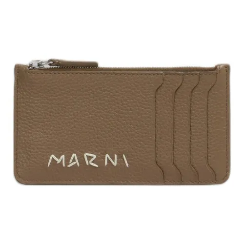 MARNI Mending Calfskin Wallet Men's Brown