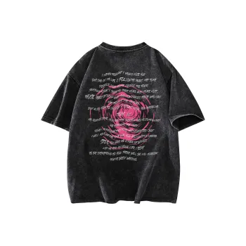FONDLOOK T-Shirt Unisex Black Gray Color