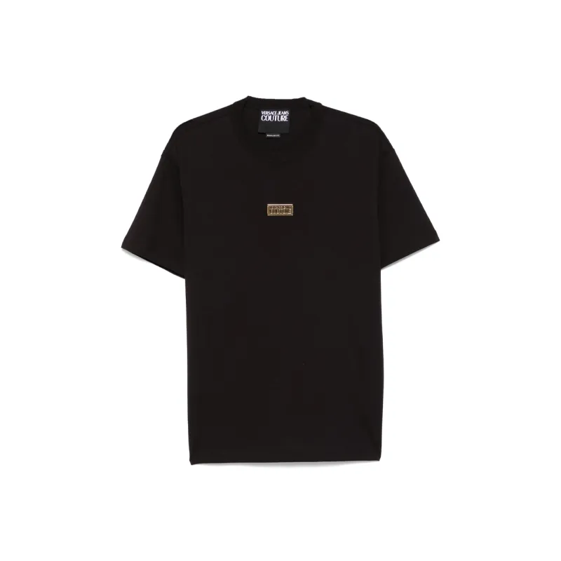 VERSACE JEANS COUTURE Logo plaque T shirt-0