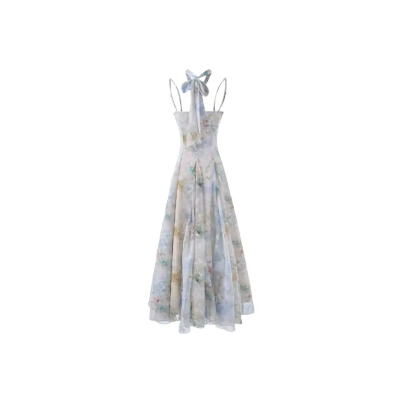 YGPRW Slip Dresses Women's Blue-1