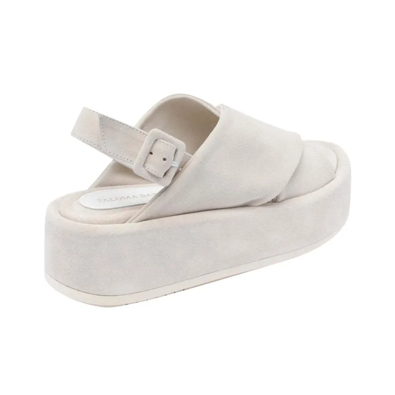 Paloma Barceló Basima One Strap Sandals 6cm Women's White-2