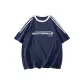 Navy Blue Half Striped