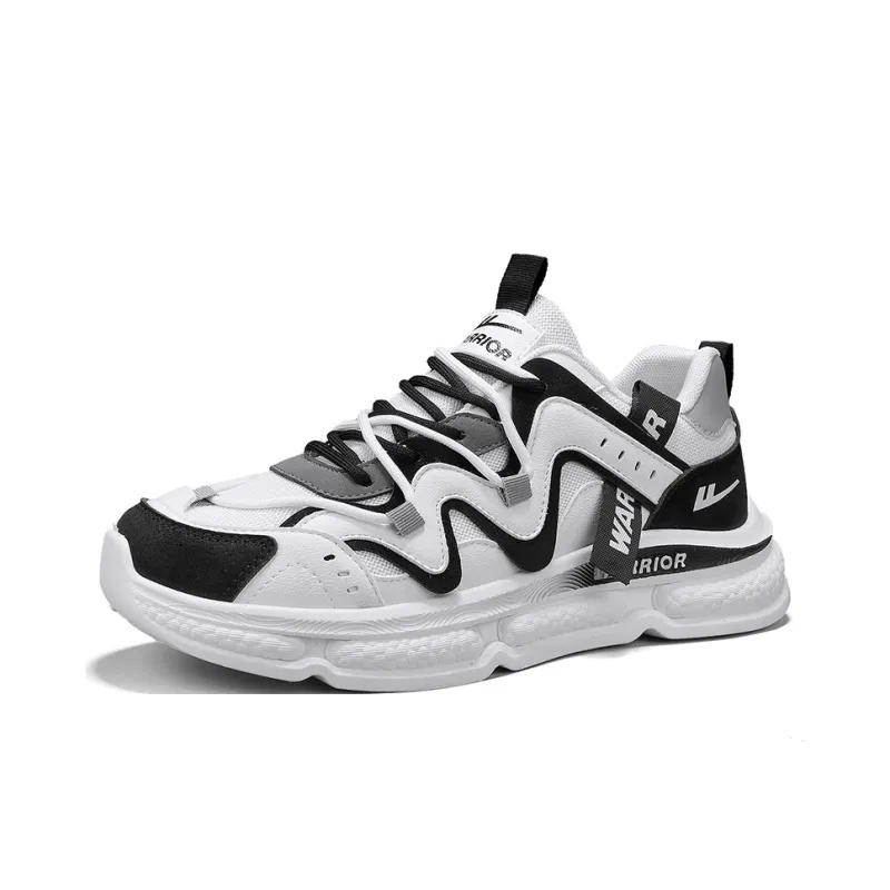 Warrior Durable Lightweight Cushioning Low Top Chunky Sneakers Men's-1