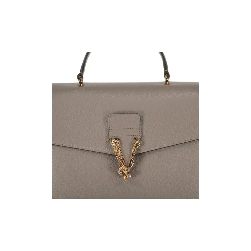 FANSIZHE Virtus Calfskin Tote Bag, Shopping Bag, Shoulder Bag, Crossbody Bag, Handbag Women's Sesame Seeds Beige-4