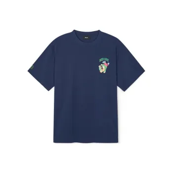 MLB Drop Shoulder Sleeve T Shirt Unisex Dark Blue