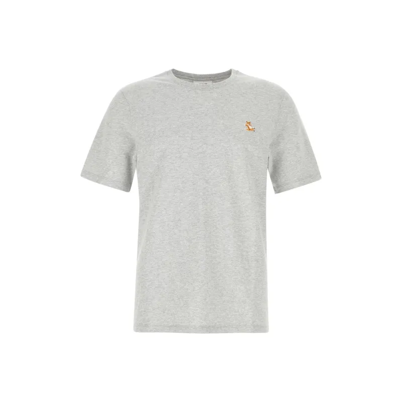 Maison Kitsune Chillax Fox Patch Crewneck T Shirt-0