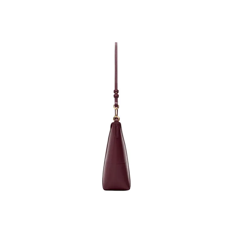 LOEWE Puzzle Fold Cow Leather Clutch, Crossbody Bag, Shoulder Bag Women's Burgundy-3