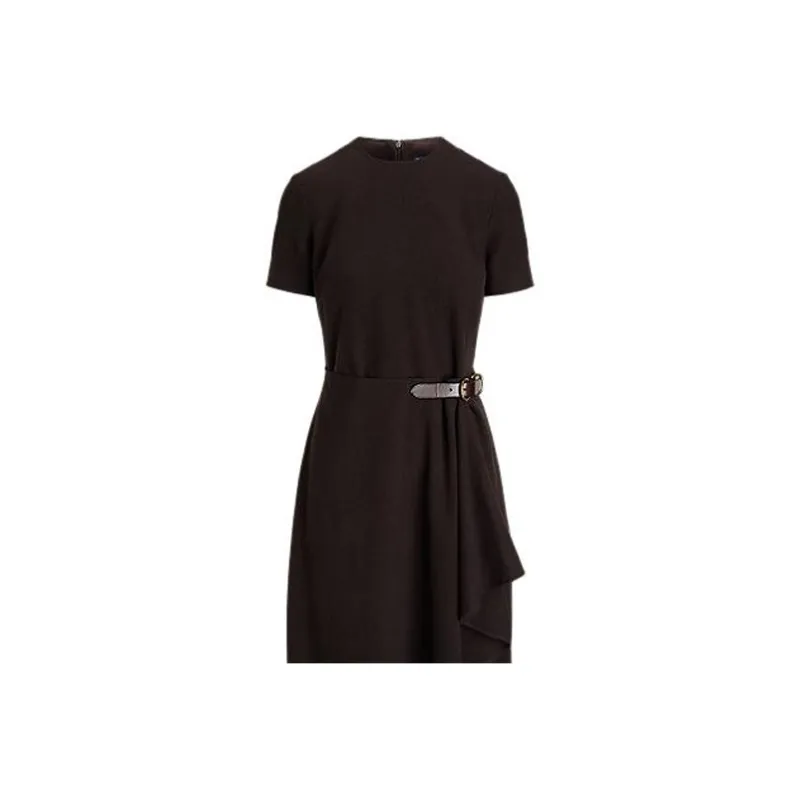 Polo Ralph Lauren Short Sleeved Dresses Women's Brown-4