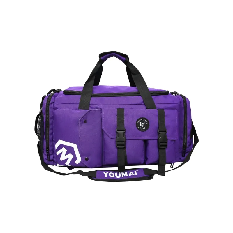 Deli Bear Oxford Travel Gym Bag Unisex Black/Pink/Gray/White/Yellow/Purple/Red/Turquoise-25