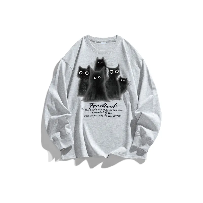 FONDLOOK Long-Sleeved T-Shirts Unisex-6