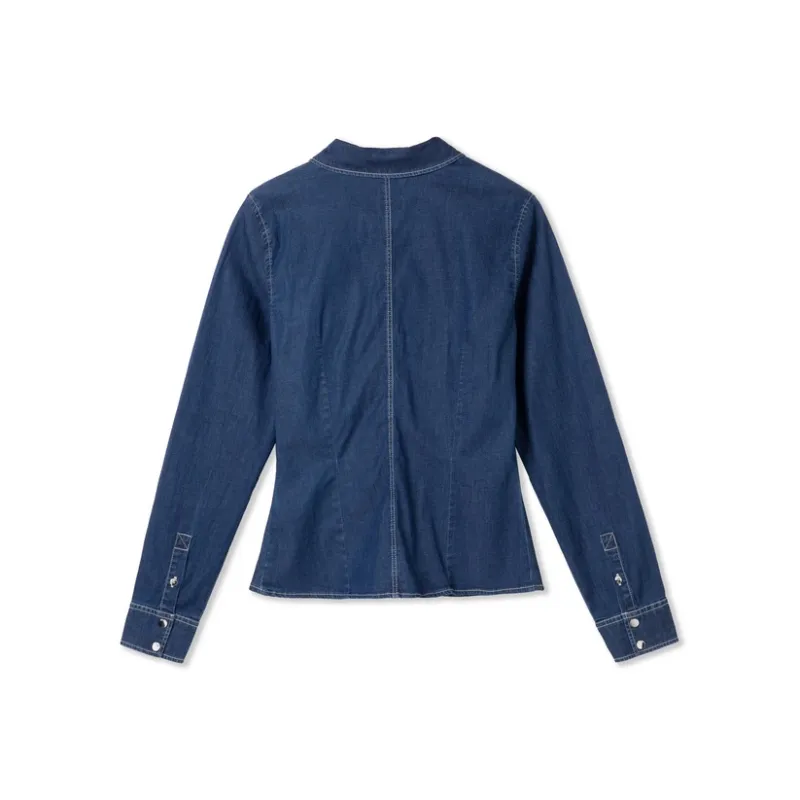 GUESS Shirt Women's ESDK Denim Blue-1