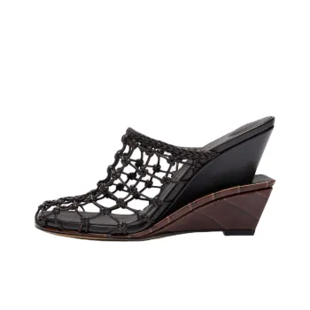 Jacquemus Closed Toe Slippers 11cm Women's Dark Brown