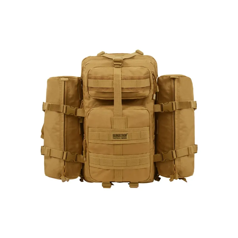 Seibertron Outdoor Bags Abrasion Resistant Black/Brown Unisex-2