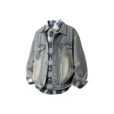 Yellow Mud Coat+Gray Shirt