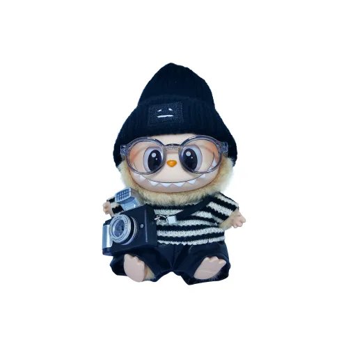 [Dress Up Doll] POP MART THE MONSTERS Zebra Boy, Staring Longingly Hang Tag Box Labubu Vinyl Sitting Party 15cm Height
