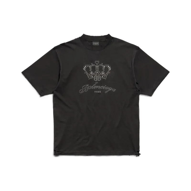 Balenciaga T Shirt Regular Fit Unisex Black-0