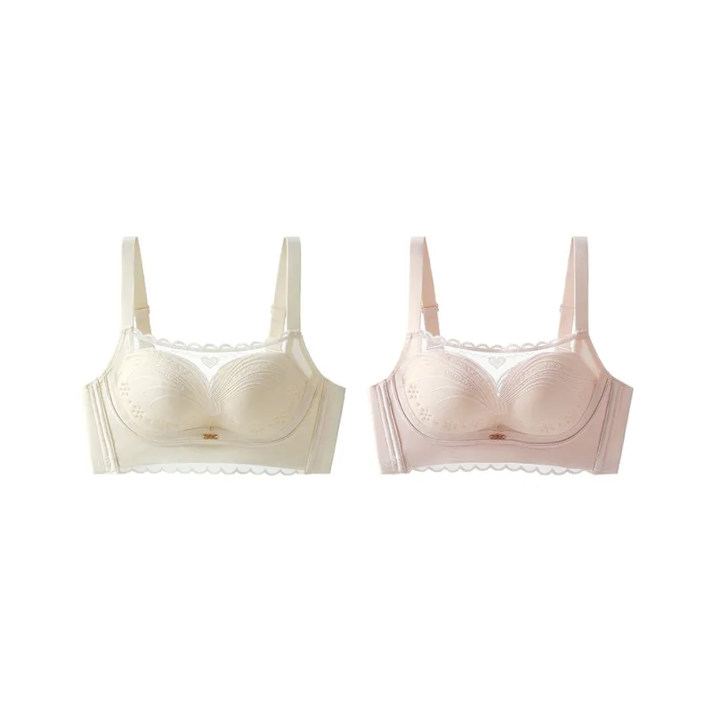 MADALLO Bra Women's 2 Pack Pink Purple-7
