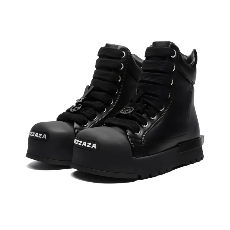 BARDILEV Ankle Boots Unisex White/Black-6