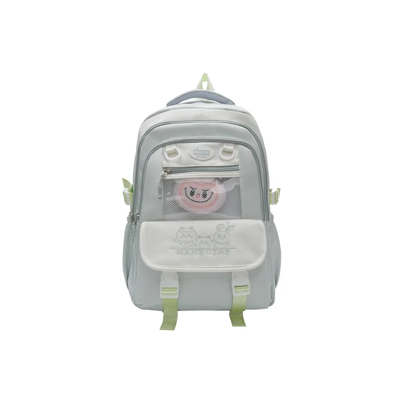 Tong Tong Rabbit Canvas Backpack Unisex Multicolor-10