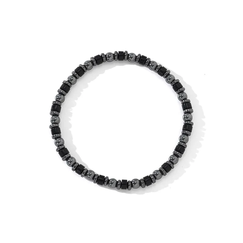 BYG Stainless Steel Hematite Bracelets Men's-0
