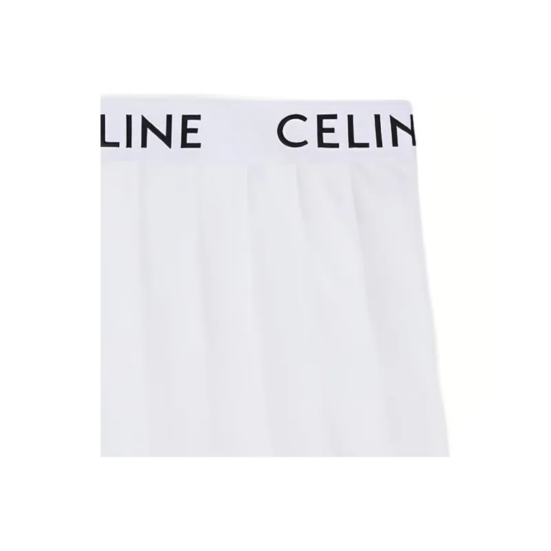 CELINE Casual Short Skirts Women's White-3