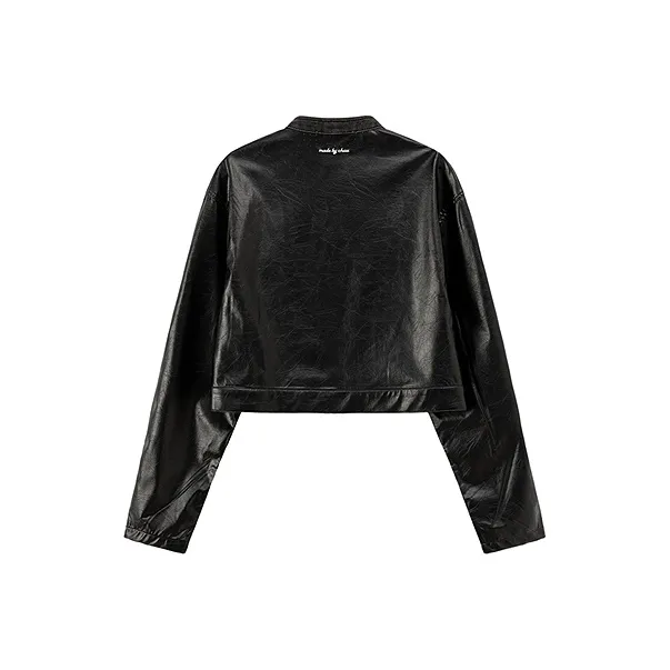 CHUU Cropped Coat Women's Black-1