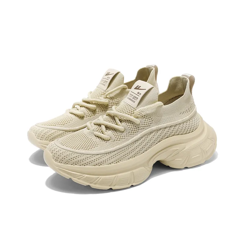 Warrior Wear Resistant Breathable Height Increasing Low Top Chunky Sneakers Men's-2