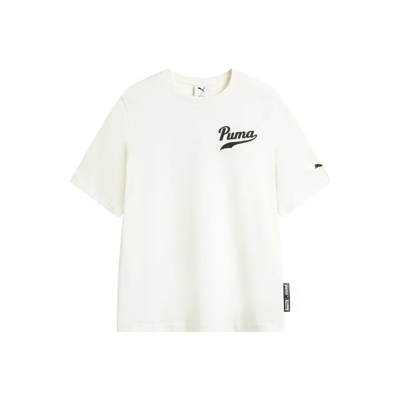 PUMA T Shirts Unisex White-1