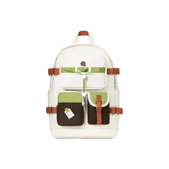 MR.ACE HOMME Fabric High School Student Backpack Casual Commute Large Capacity Laptop Bag Unisex