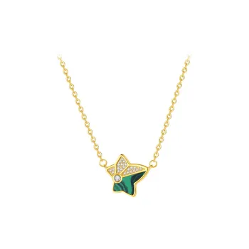 DIHUAJI S925 Silver Malachite Necklaces Women's